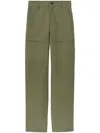 Proenza Schouler White Label Mid-rise Cotton Cargo Pants In Green