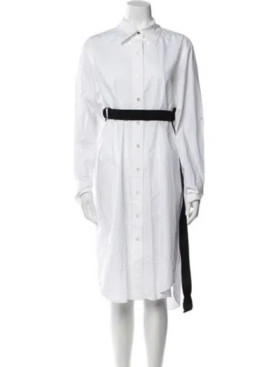 Pre-owned Proenza Schouler White Label Midi Length Dress In White