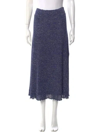 Pre-owned Proenza Schouler White Label Midi Length Skirt In Blue