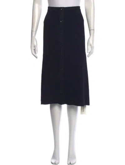 Pre-owned Proenza Schouler White Label Midi Length Skirt In Blue