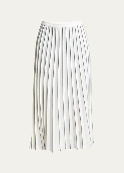 Proenza Schouler White Label Miles Pleated Skirt In Black