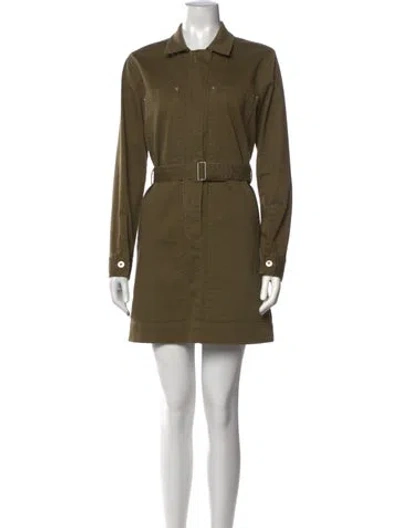 Pre-owned Proenza Schouler White Label Mini Dress In Green