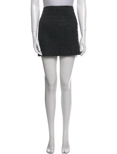 Pre-owned Proenza Schouler White Label Mini Skirt In Black