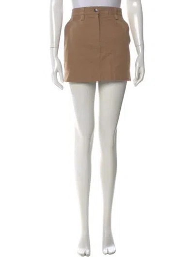 Pre-owned Proenza Schouler White Label Mini Skirt In Neutral