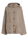 Proenza Schouler White Label Nelly Wool Hooded Jacket In Brown