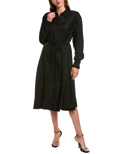 Proenza Schouler White Label Nelson Midi Dress In Black
