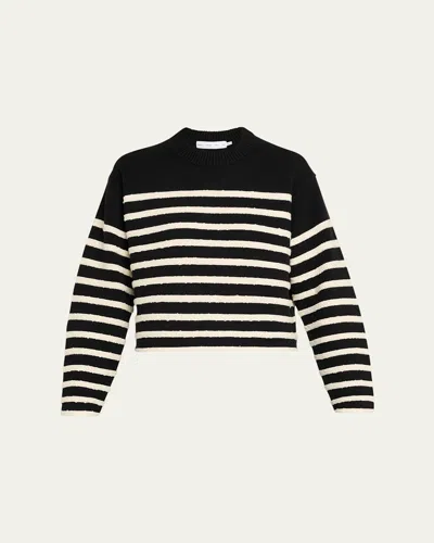 Proenza Schouler White Label Nia Stripe Bobble Bouclé Sweater In Multi