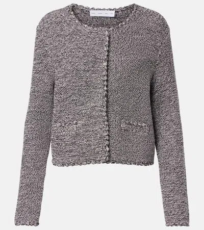 Proenza Schouler Nidia Macramé Cotton Jacket In Brown