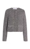 Proenza Schouler White Label Nidia Macrame Jacket In Cotton In Gray