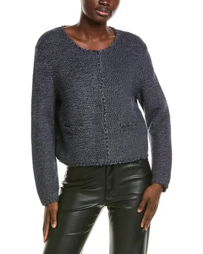 Proenza Schouler White Label Nidia Macrame Jacket In Navy