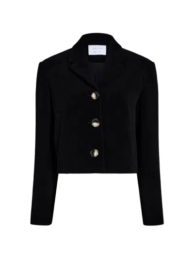 Proenza Schouler White Label Nima Corduroy Jacket In Black