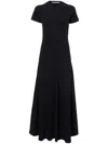 Proenza Schouler White Label Noelle Dress In Jersey Dark Ink In Black