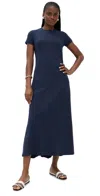 Proenza Schouler White Label Noelle Dress In Jersey Dark Ink In Blue
