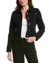 Proenza Schouler White Label Denim Jacket In Black In Black