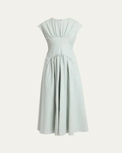 Proenza Schouler White Label Nyssa Tech-cotton Dress In Green