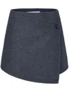 Proenza Schouler White Label Ollie Mini Skirt In Grey