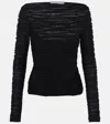 Proenza Schouler Paloma Printed Top In Black