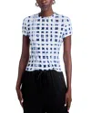 Proenza Schouler White Label Parson Tee In Indigo Multi