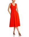 Proenza Schouler White Label Women's Penny Cotton Poplin Midi-dress In Poppy