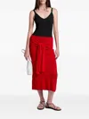 Proenza Schouler White Label Phelan Knit Skirt In Dark Poppy