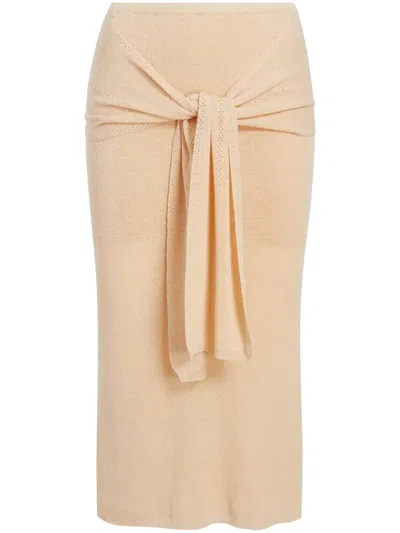 Proenza Schouler White Label Phelan Midi Dress In Neutrals