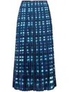 Proenza Schouler White Label Piper Pleated Skirt In Blau