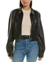 Proenza Schouler White Label Plaid Wide Leg Suiting Pant In Black