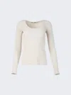Proenza Schouler White Label Plaited Rib Scoop Neck Sweater In Multi