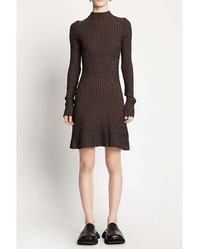 Proenza Schouler White Label Plaited Rib Wool-blend Sweater In Black