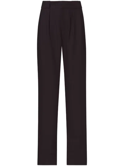 Proenza Schouler White Label Pleat-detail Tailored Trousers In Black
