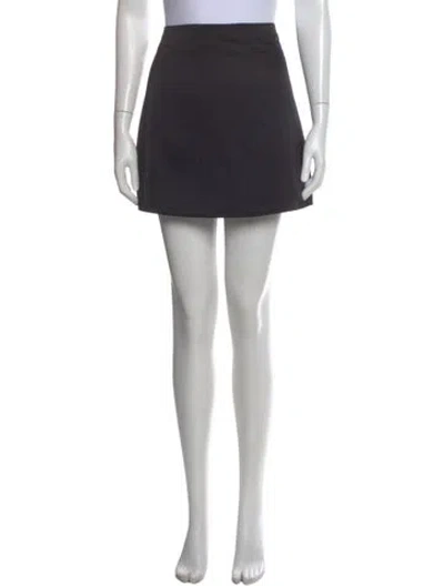 Pre-owned Proenza Schouler White Label Pleated Accents Mini Skirt In Blue