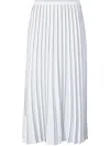 Proenza Schouler White Label Faux Leather Pleated Skirt Off White 10 In White