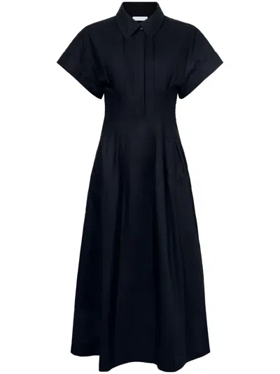 Proenza Schouler White Label Poplin Shirt Dress In Black
