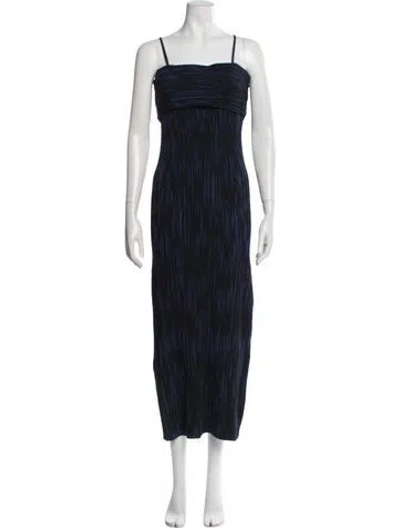 Pre-owned Proenza Schouler White Label Printed Long Dress In Blue