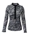 Proenza Schouler White Label Proenza Schouler Long Sleeve Printed Blouse In Multicolor Cotton In Multi