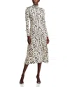 Proenza Schouler White Label Proenza Shoulder White Label Marion Midi Dress In Alabaster