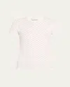 Proenza Schouler White Label Quincy Short-sleeve Crochet Top In White