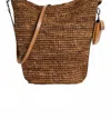 Proenza Schouler White Label Raffia Spring Bucket Bag In Honey In Gold
