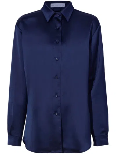 Proenza Schouler White Label Raven Shirt In Blue