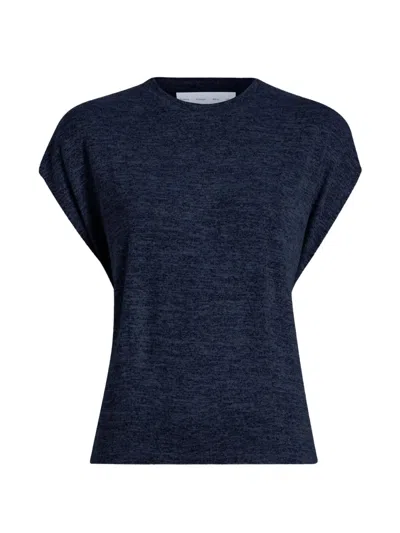 Proenza Schouler White Label Reeva Gathered T-shirt In Blue