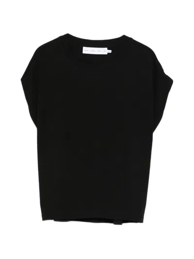 Proenza Schouler White Label Reeva Short-sleeve T-shirt In Black