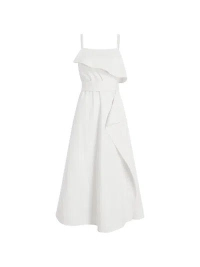 Proenza Schouler White Label Reign Dress In Washed Cotton In Multi