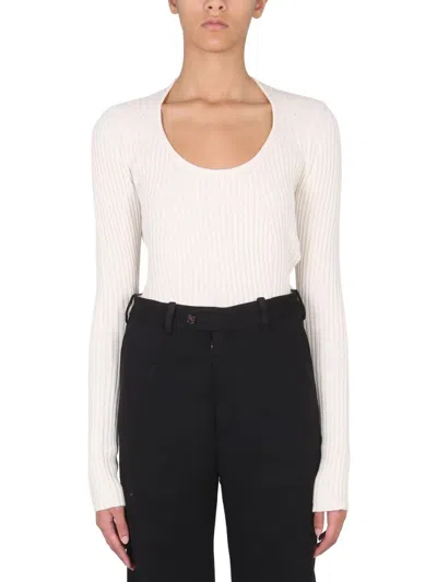 Proenza Schouler White Label Ribbed Jumper. In White