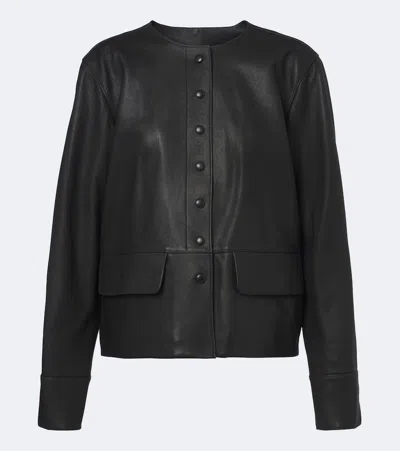 Proenza Schouler White Label Robin Leather Jacket In Black