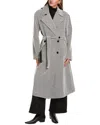 Proenza Schouler White Label Ronan Wool-blend Coat In Gray