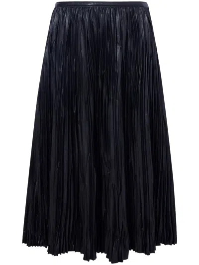 Proenza Schouler White Label Rosalyn Faux-leather Skirt In Black