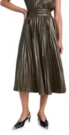 Proenza Schouler White Label Rosalyn Skirt In Dark Fern