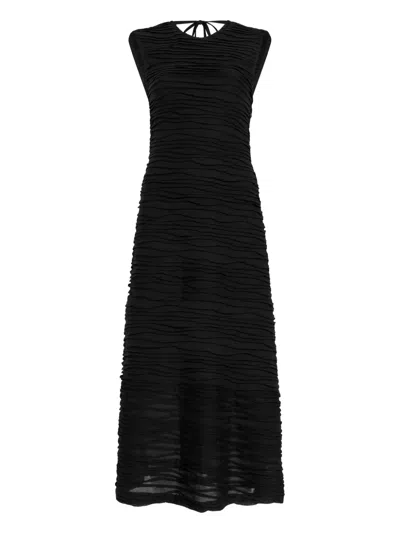 Proenza Schouler White Label Ruffled Black Dress
