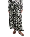 Proenza Schouler White Label Runa Floral Print Maxi Skirt In Black