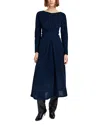 Proenza Schouler White Label Sai Dress In Wool Jersey In Blue